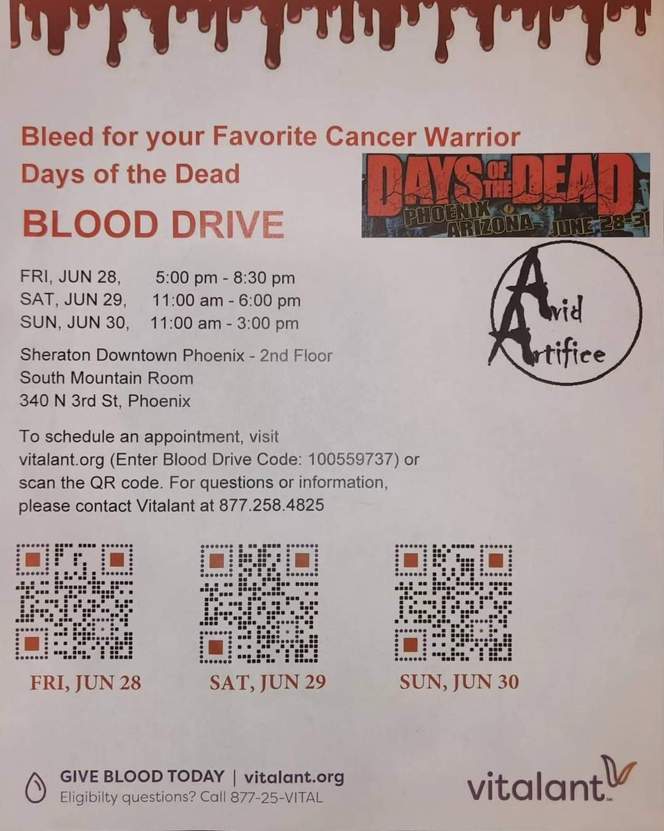 Days Of The Dead Phoenix Blood Drive Shirts Avid Artifice Days of the dead phoenix blood drive shirts avid artifice
