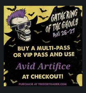 Come join us at Terror Trader for Gathering of the Ghouls (Aug 26-27, 2023)!