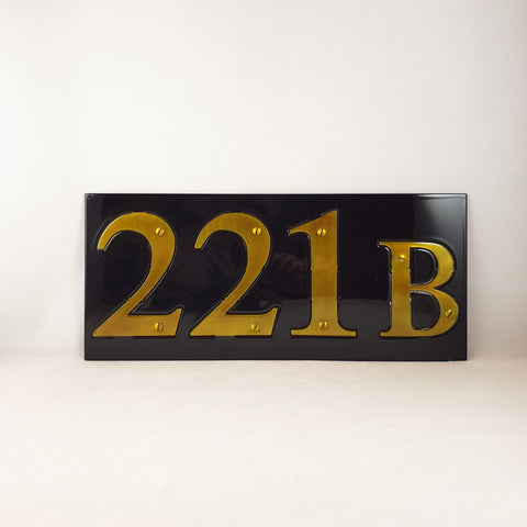Sherlock 221B Address Plate